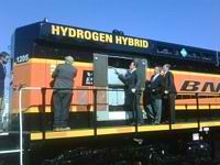 BSNF hydrogen-fuel-cell switch locomotive